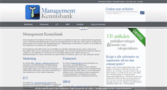 Desktop Screenshot of managementkennisbank.nl