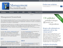 Tablet Screenshot of managementkennisbank.nl